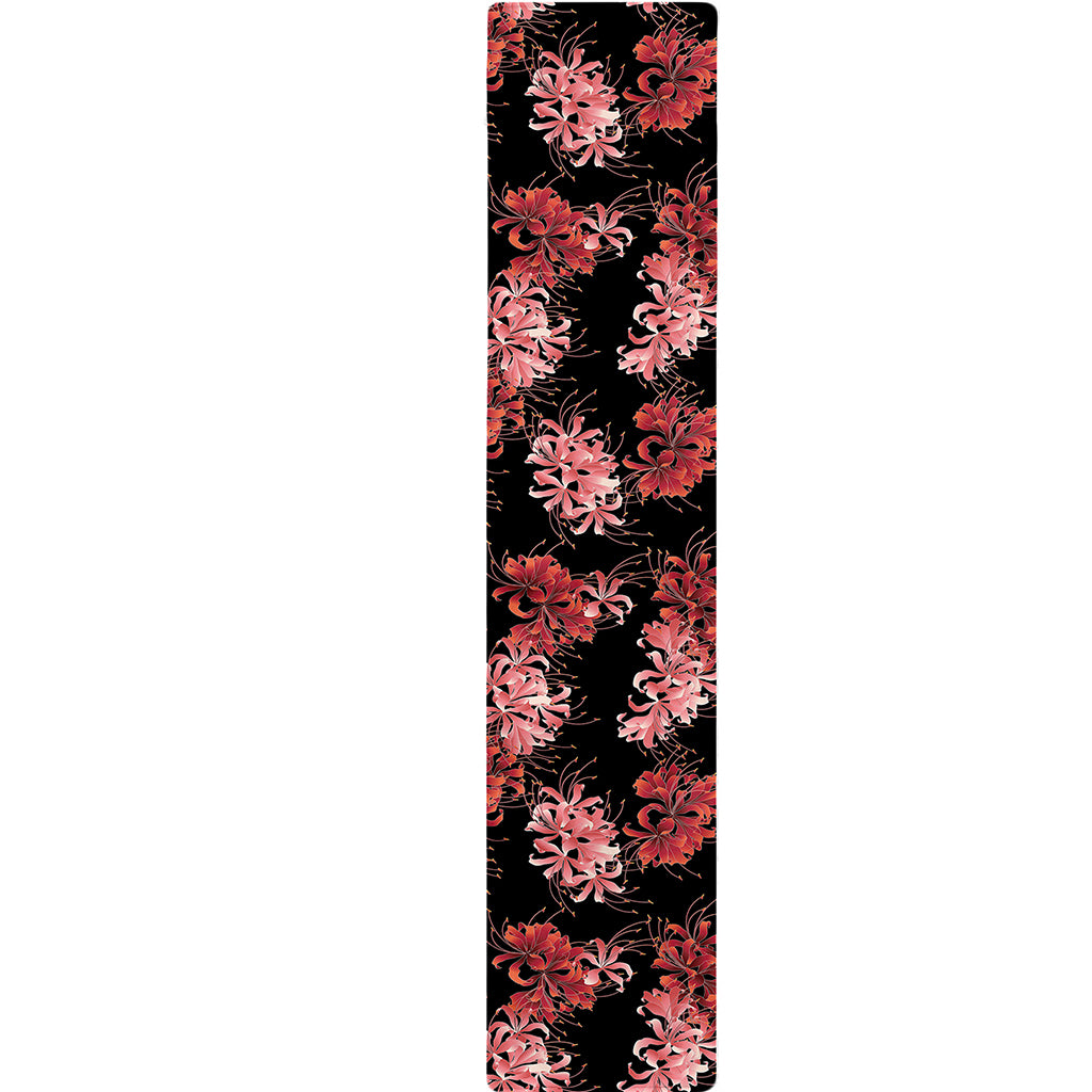 Japanese Cluster Amaryllis Pattern Print Table Runner