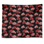 Japanese Cluster Amaryllis Pattern Print Tapestry