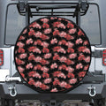 Japanese Cluster Amaryllis Pattern Print Tire Cover