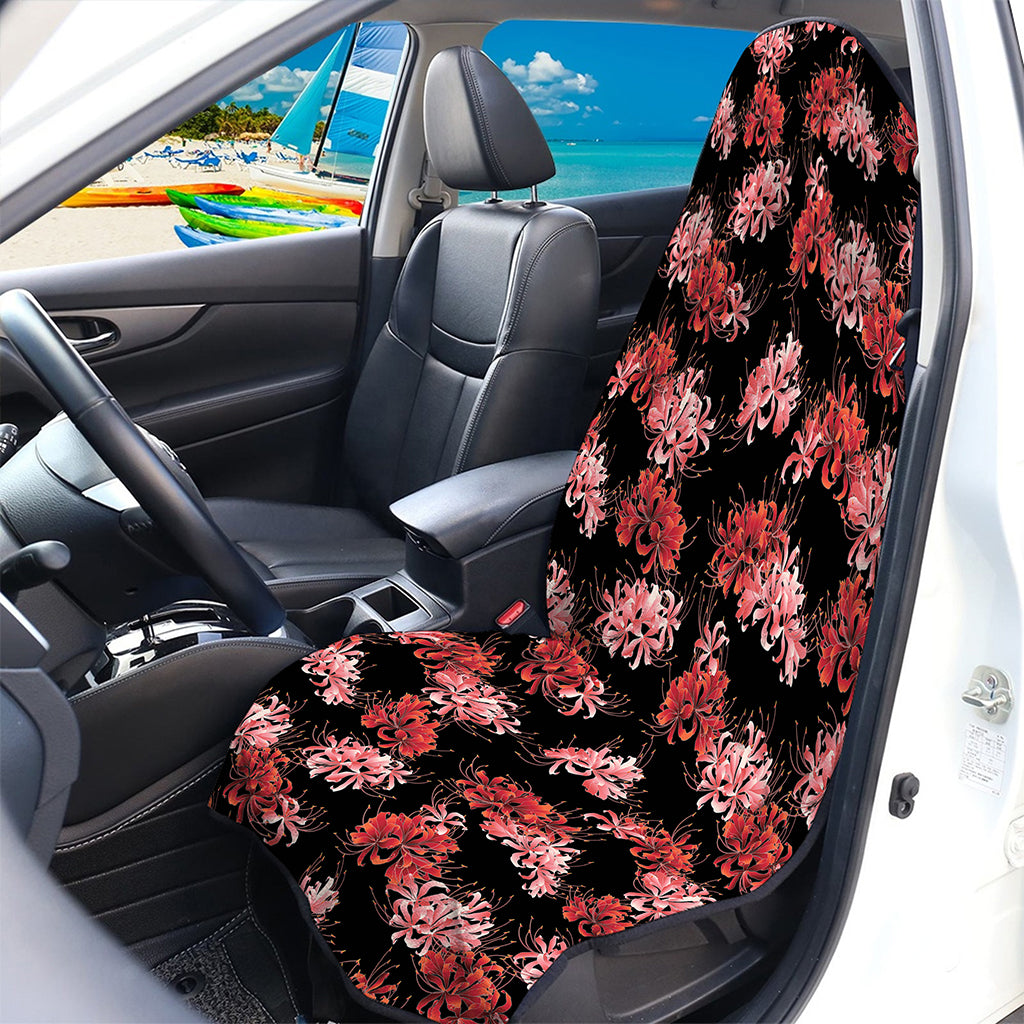 Japanese Cluster Amaryllis Pattern Print Waterproof Car Seat Cover
