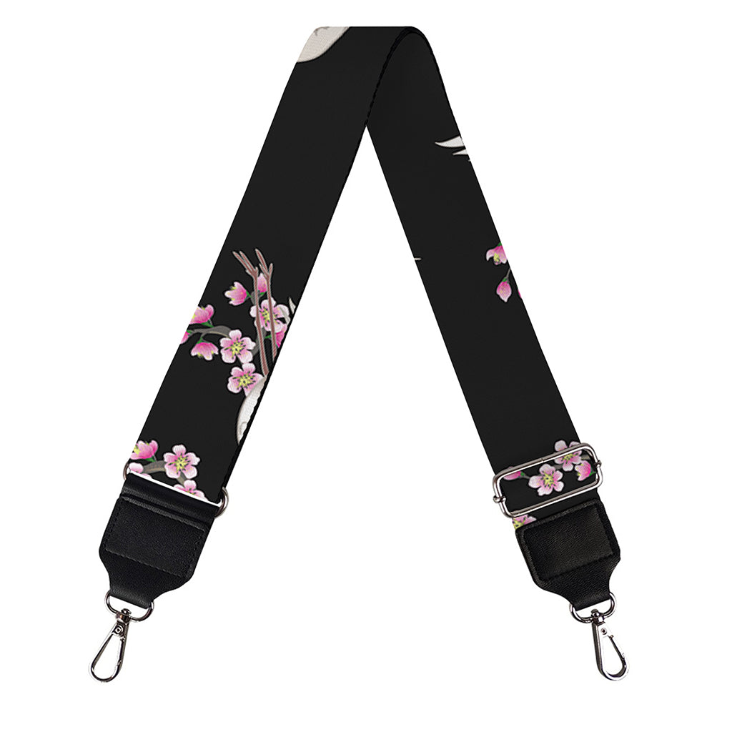 Japanese Crane Bird Pattern Print Bag Strap