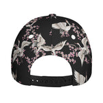 Japanese Crane Bird Pattern Print Baseball Cap