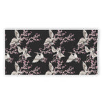 Japanese Crane Bird Pattern Print Beach Towel