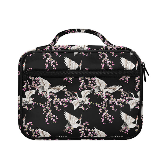 Japanese Crane Bird Pattern Print Briefcase Bible Bag