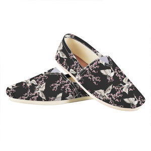 Japanese Crane Bird Pattern Print Casual Shoes