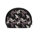 Japanese Crane Bird Pattern Print Coin Purse