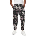 Japanese Crane Bird Pattern Print Cotton Sweatpants