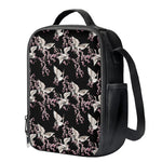 Japanese Crane Bird Pattern Print Crossbody Lunch Bag