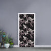 Japanese Crane Bird Pattern Print Door Sticker