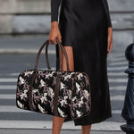 Japanese Crane Bird Pattern Print Duffle Bag