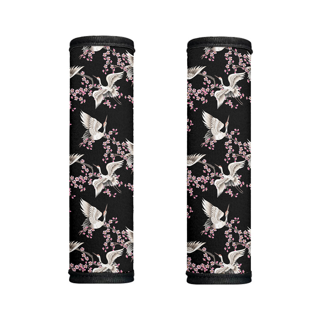 Japanese Crane Bird Pattern Print Handle Covers