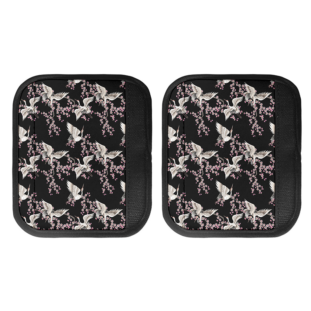 Japanese Crane Bird Pattern Print Handle Covers