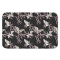 Japanese Crane Bird Pattern Print Indoor Door Mat