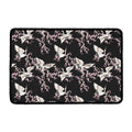 Japanese Crane Bird Pattern Print Kitchen Mat