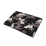 Japanese Crane Bird Pattern Print Pet Cooling Mat Cover