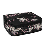 Japanese Crane Bird Pattern Print Small Lunch Bag