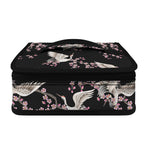 Japanese Crane Bird Pattern Print Small Lunch Bag
