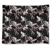 Japanese Crane Bird Pattern Print Tapestry