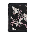 Japanese Crane Bird Pattern Print Trifold Wallet
