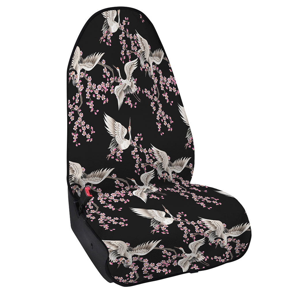 Japanese Crane Bird Pattern Print Waterproof Car Seat Cover