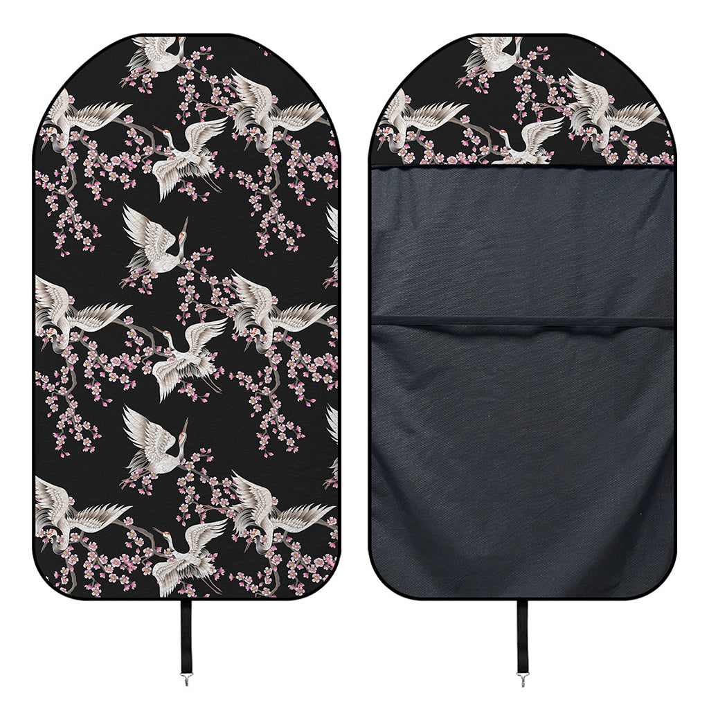 Japanese Crane Bird Pattern Print Waterproof Car Seat Cover