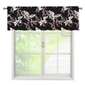 Japanese Crane Bird Pattern Print Window Valance