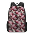 Japanese Cranes And Chrysanthemums Print 17 Inch Backpack