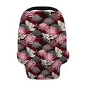Japanese Cranes And Chrysanthemums Print Baby Seat Cover