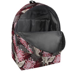 Japanese Cranes And Chrysanthemums Print Backpack