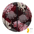 Japanese Cranes And Chrysanthemums Print Basketball