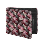 Japanese Cranes And Chrysanthemums Print Bifold Wallet