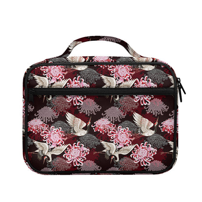 Japanese Cranes And Chrysanthemums Print Briefcase Bible Bag