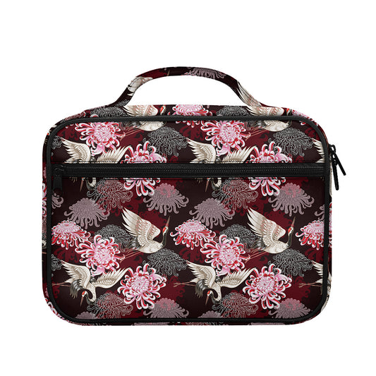 Japanese Cranes And Chrysanthemums Print Briefcase Bible Bag