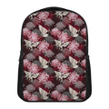 Japanese Cranes And Chrysanthemums Print Casual Backpack