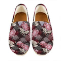 Japanese Cranes And Chrysanthemums Print Casual Shoes