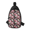 Japanese Cranes And Chrysanthemums Print Sling Bag