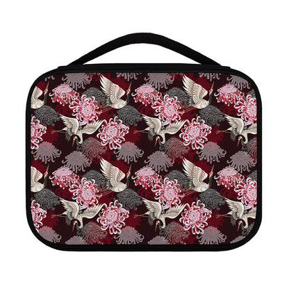 Japanese Cranes And Chrysanthemums Print Classic Bible Case