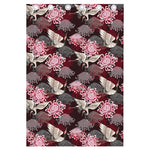 Japanese Cranes And Chrysanthemums Print Curtain