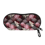 Japanese Cranes And Chrysanthemums Print Glasses Case