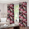 Japanese Cranes And Chrysanthemums Print Grommet Curtains