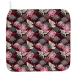 Japanese Cranes And Chrysanthemums Print Hand Towel
