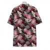 Japanese Cranes And Chrysanthemums Print Hawaiian Shirt