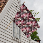 Japanese Cranes And Chrysanthemums Print House Flag