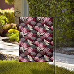 Japanese Cranes And Chrysanthemums Print House Flag
