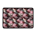 Japanese Cranes And Chrysanthemums Print Kitchen Mat
