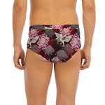 Japanese Cranes And Chrysanthemums Print Men's Briefs