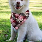 Japanese Cranes And Chrysanthemums Print Over The Collar Dog Bandana