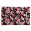 Japanese Cranes And Chrysanthemums Print Placemat