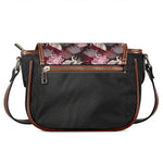 Japanese Cranes And Chrysanthemums Print Saddle Bag