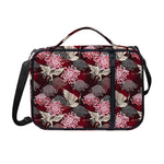Japanese Cranes And Chrysanthemums Print Shoulder Strap Bible Bag